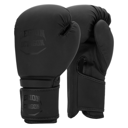 Octagon &quot;LEGION INSIGNIA&quot; Boxing Gloves - Black