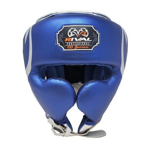  Rival RHG100 Professional Boxing Sparring Helmet - blue/silver &quot;K&quot;