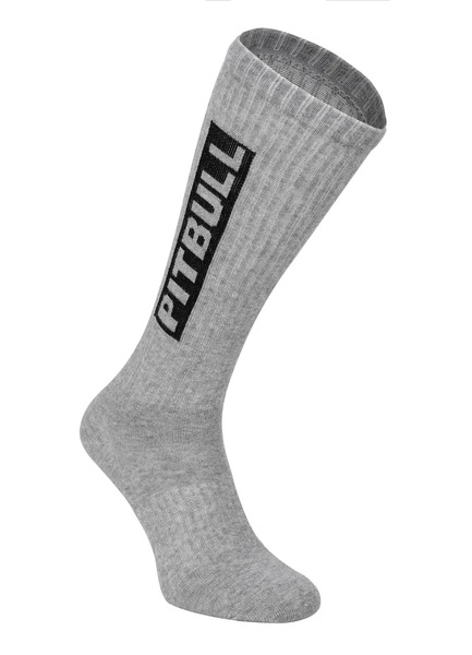 High Crew Pitbull long socks thin 3-pack - gray