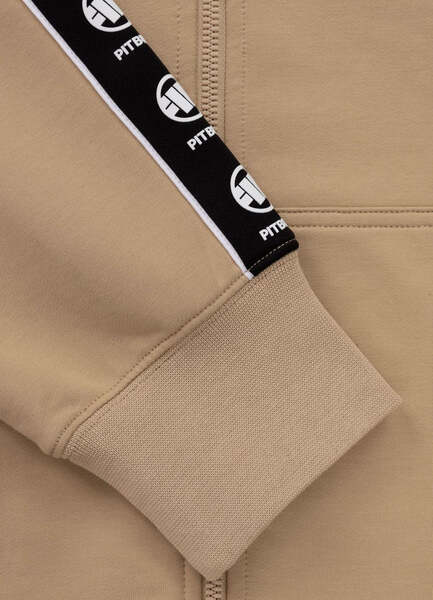 PIT BULL TAPE NUGGET Zip-up Hoodie - Sand