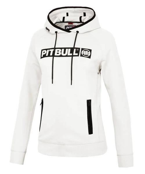 Pit Bull GEORGIA women&#39;s zip-up sweatshirt with hood - white