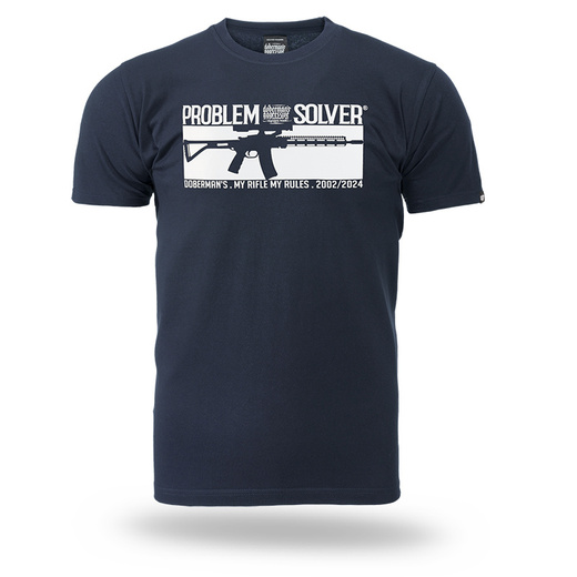 T-shirt Dobermans Aggressive &quot;PROBLEM SOLVER&quot; TS331 - navy blue