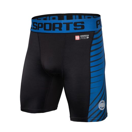 PIT BULL Performance Pro + compression shorts - atomic blue