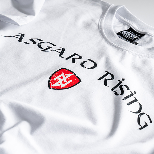 Dobermans Aggressive Longsleeve T-shirt &quot;ASGARD RISING LS336&quot; - white