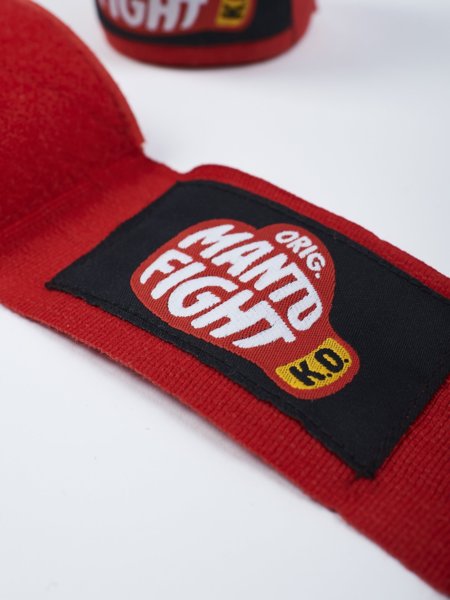 Boxing bandage MANTO GLOVE 4m cotton wraps - red