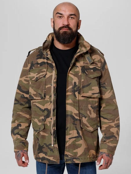 Men&#39;s transitional jacket PIT BULL &quot;M65&quot; - woodland camo