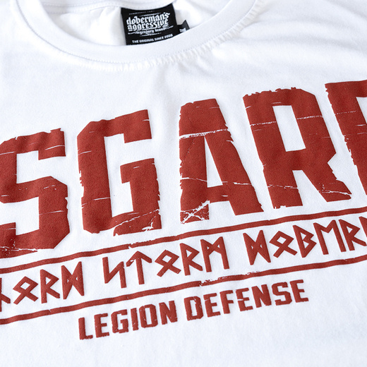 Koszulka T-shirt Dobermans Aggressive "Defence Legion Asgard" TS332 - biała