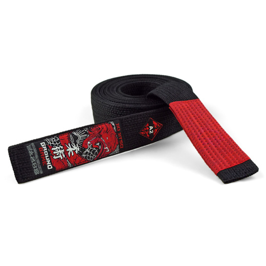 BJJ PREMIUM GROUND GAME kimono belt - black