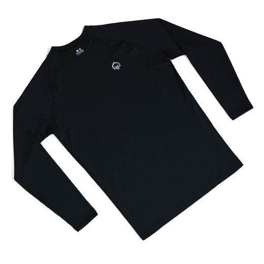 Ground Game ESSENTIAL PLATINUM Long Sleeve Rashguard - Black