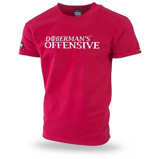 Koszulka T-shirt Dobermans Aggressive "Dobermans Offensive TS180" - czerwona