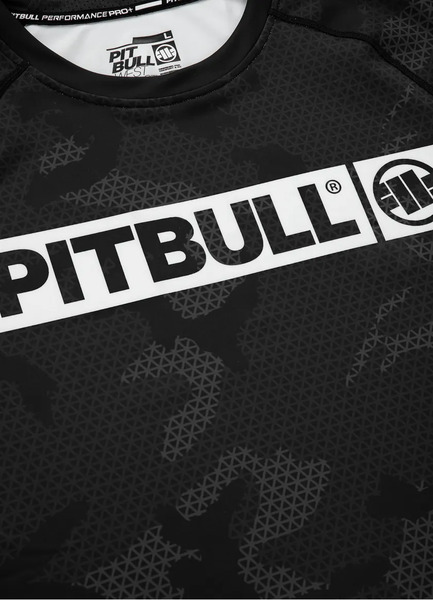 Rashguard PIT BULL "NET CAMO HILLTOP II" - czarny