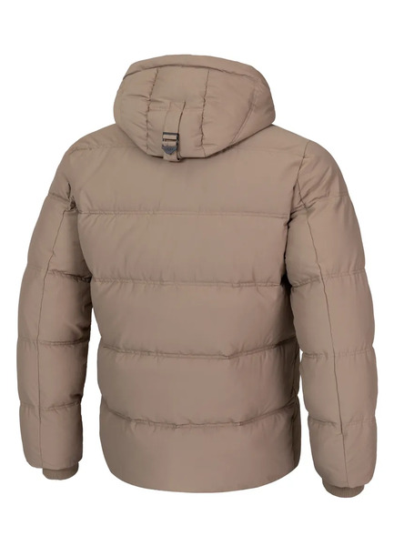 Men&#39;s winter jacket with hood PIT BULL &quot;DUNCAN&quot; - sand