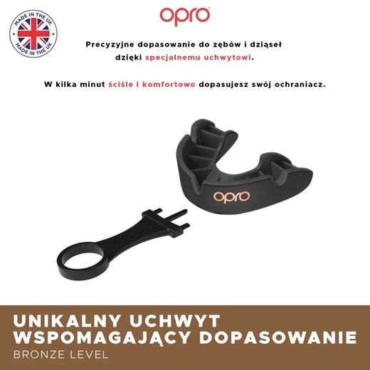 Ochraniacz na zęby Opro Bronze - biały