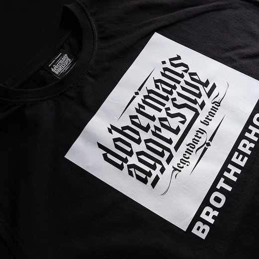 Koszulka T-shirt Dobermans Aggressive "BROTHERHOOD II TS348" - czarny