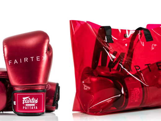 FAIRTEX BGV22 BOXING GLOVES (metallic red) + bag &quot;K&quot;