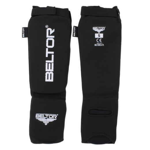 Beltor Defender elastic shin guards - black