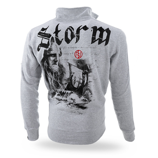 Dobermans Aggressive zip-up sweatshirt &quot;STORM BCZ151&quot; - gray