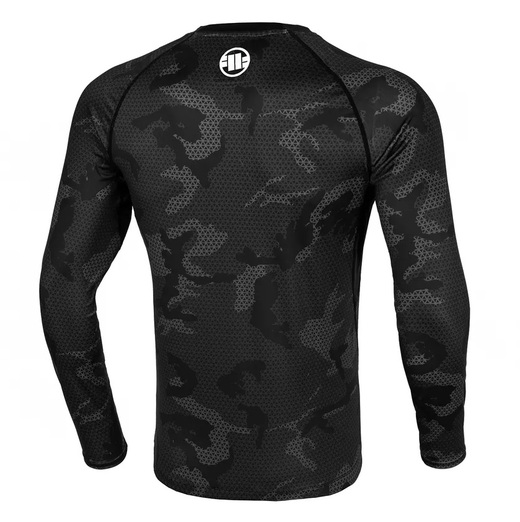 Rashguard PIT BULL longsleeve "Net Camo" - czarny