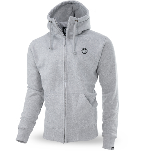 Dobermans Aggressive Zip Hoodie &quot;Mystical Circle BZ253&quot; - gray