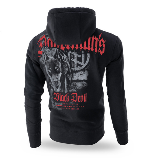 Dobermans Aggressive hoodie &quot;BLACK DEVIL BK154&quot; - black