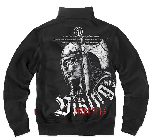 Dobermans Aggressive &quot;Viking BCZ126&quot; zipped sweatshirt - black