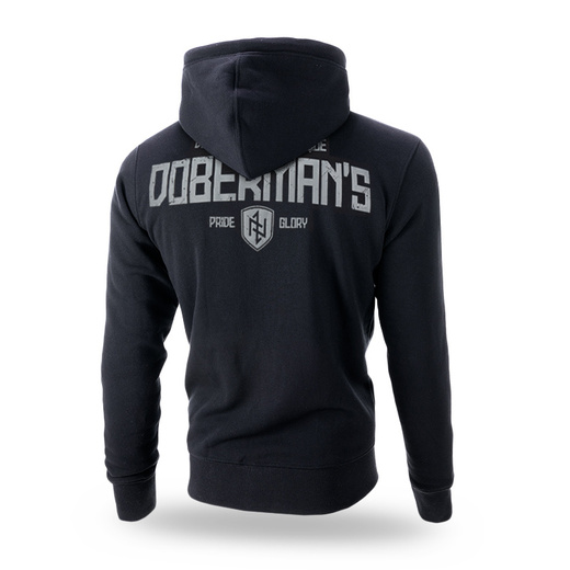 Dobermans Aggressive &quot;PRIDE GLORY BZ285&quot; zip-up sweatshirt with hood - black