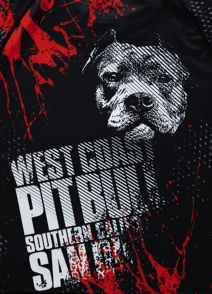 Rashguard PIT BULL shortsleeve Performance "Blood Dog II"