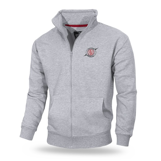 Dobermans Aggressive Zip Hoodie &quot;Rebell 99 II BCZ186&quot; - gray