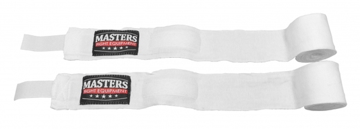 Elastic boxing bandage Masters 4m wraps - white