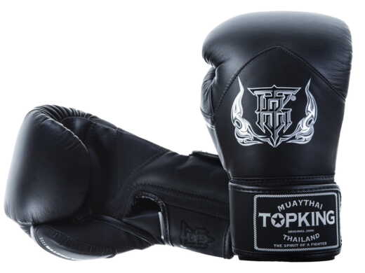  RĘKAWICE BOKSERSKIE TOP KING TKBGBL-BK "Blend" (222) black 'K"