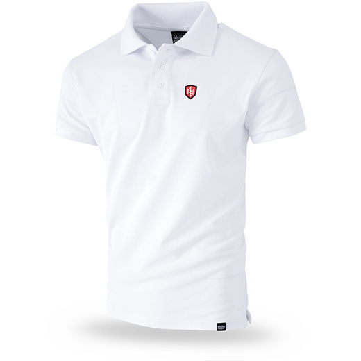 Dobermans Aggressive Polo T-shirt &quot;DOBERMAN&#39;S TSP292&quot; - white