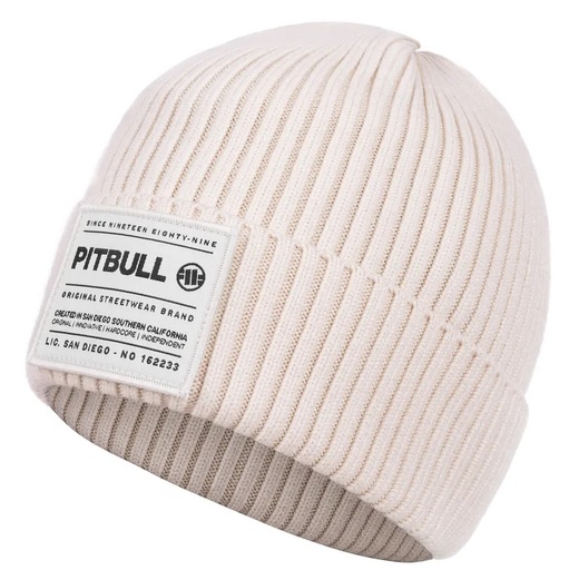 PIT BULL &quot;DOCK&quot; winter hat - white