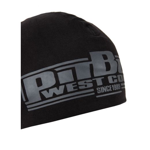 Cotton winter hat PIT BULL &quot;Classic Boxing &#39;21&quot; - black / black