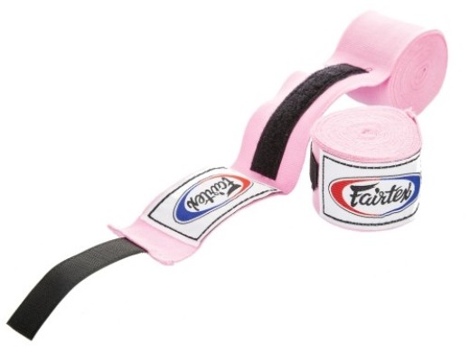 Elastyczne owijki na dłonie FAIRTEX  HW2 (pink) 4,5m "K"