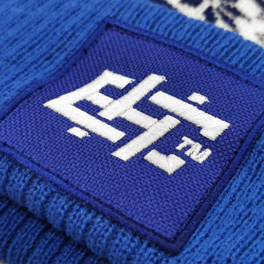 Extreme Hobby &quot;EH LOGO&quot; Winter Hat with Pompom - Blue