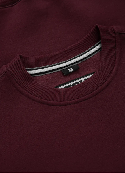 PIT BULL &quot;Small Logo&quot; Men&#39;s Classic Sweatshirt - Burgundy