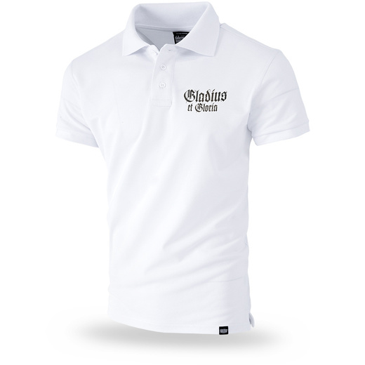 Dobermans Aggressive Polo T-shirt &quot;Gladius TSP302&quot; - white