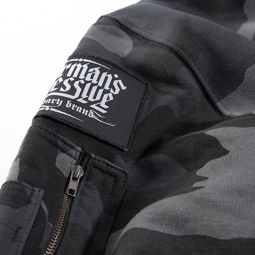 Dobermans Aggressive zip-up hoodie &quot;Classic BZK311&quot; - camo