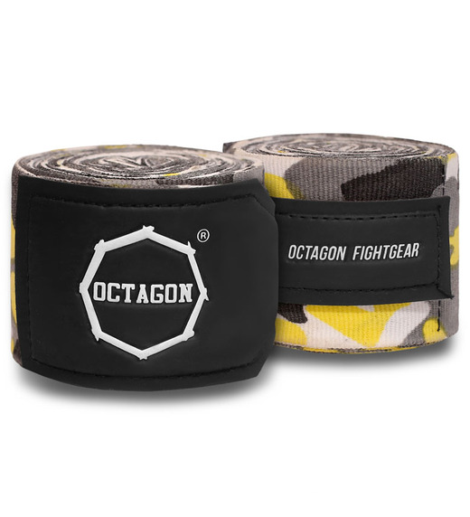 Octagon boxing bandages 3 m Fightgear Supreme Basic - yellow camo