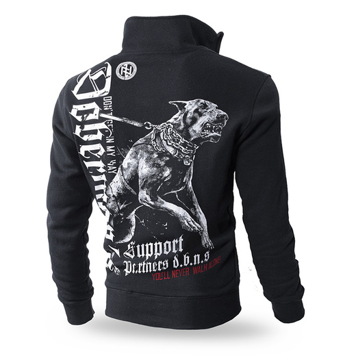 Bluza rozpinana Dobermans Aggressive "Support BCZ220" - czarna