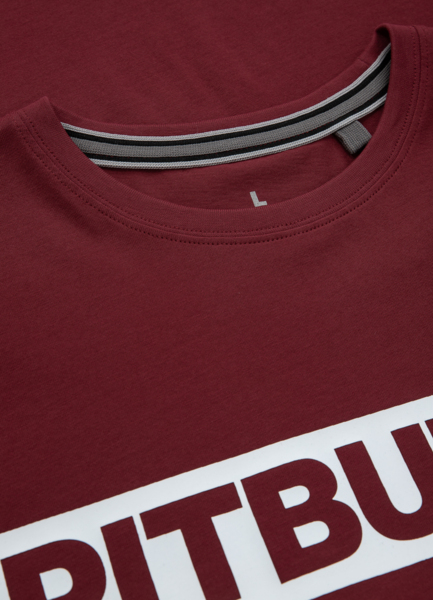 T-shirt PIT BULL &quot;Hilltop&quot; &#39;22 - burgundy