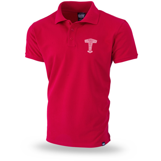 Dobermans Aggressive Polo T-shirt &quot;MJOLNIR II TSP275&quot; - red