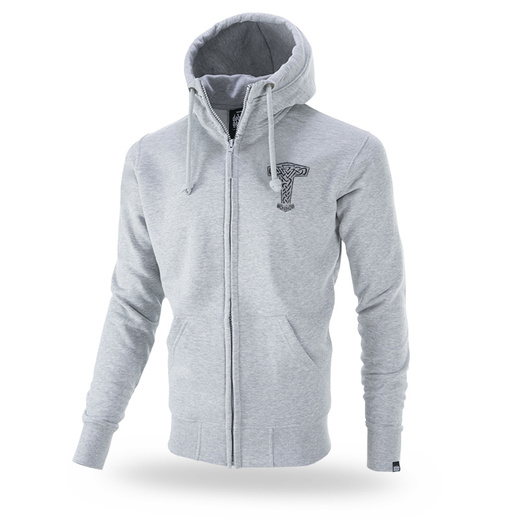 Dobermans Aggressive &quot;MJOLNIR II BZ275&quot; zip-up sweatshirt with hood - gray