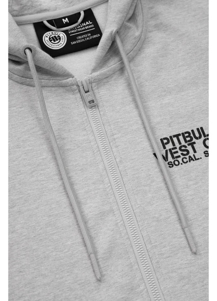 Men&#39;s zip-up hoodie PIT BULL DRIVING - gray