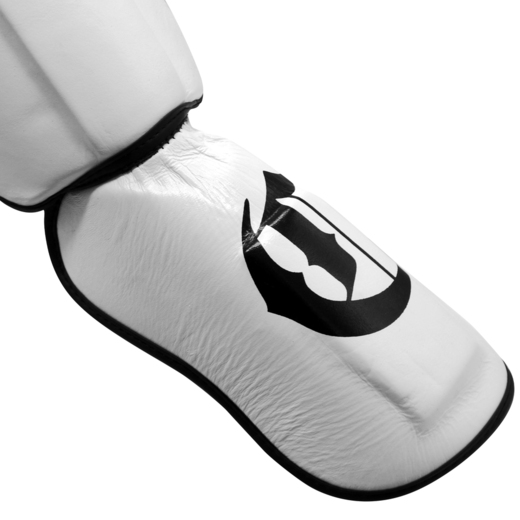 Leather shin and foot protectors Cohortes &quot;Side Armis&quot; - white