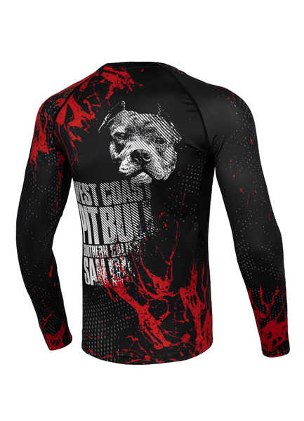 Rashguard PIT BULL longsleeve "Blood Dog II" - czarny