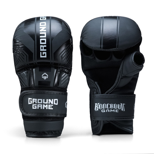 Ground Game MMA PRO &quot;Stripe 2.0&quot; Gloves - Black