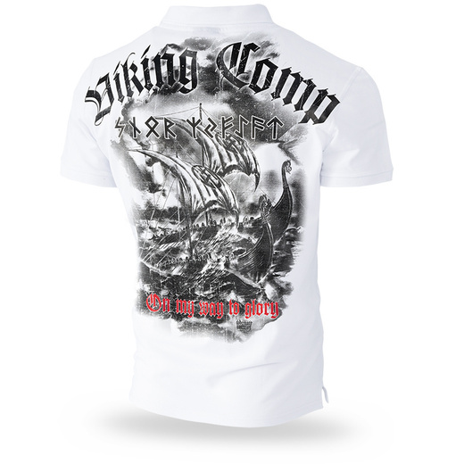 Dobermans Aggressive Polo T-shirt &quot;Viking Comp TSP300&quot; - white