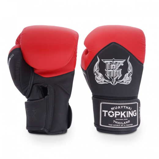  RĘKAWICE BOKSERSKIE TOP KING TKBGBL-01 "Blend" (232) red/black "K"