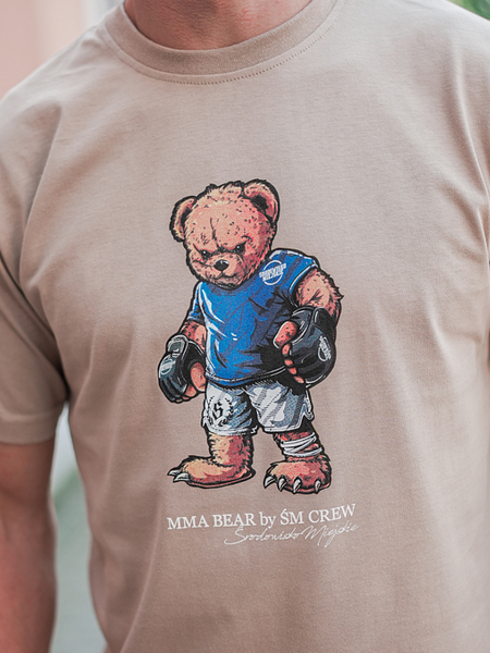 T-shirt Urban Environment &quot;MMA BEAR&quot; - beige